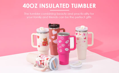 (40Oz) Insulated Tumbler For Car, Gym, Office and Travel.